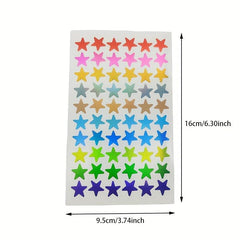 5 Pack Star Shaped Stickers for Crafts & Journals