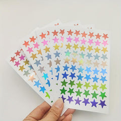 5 Pack Star Shaped Stickers for Crafts & Journals