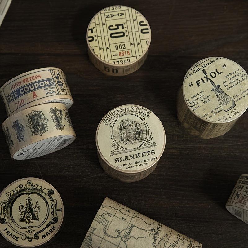 Washi Alphabet Map Tape for DIY Crafts Gift Wrapping