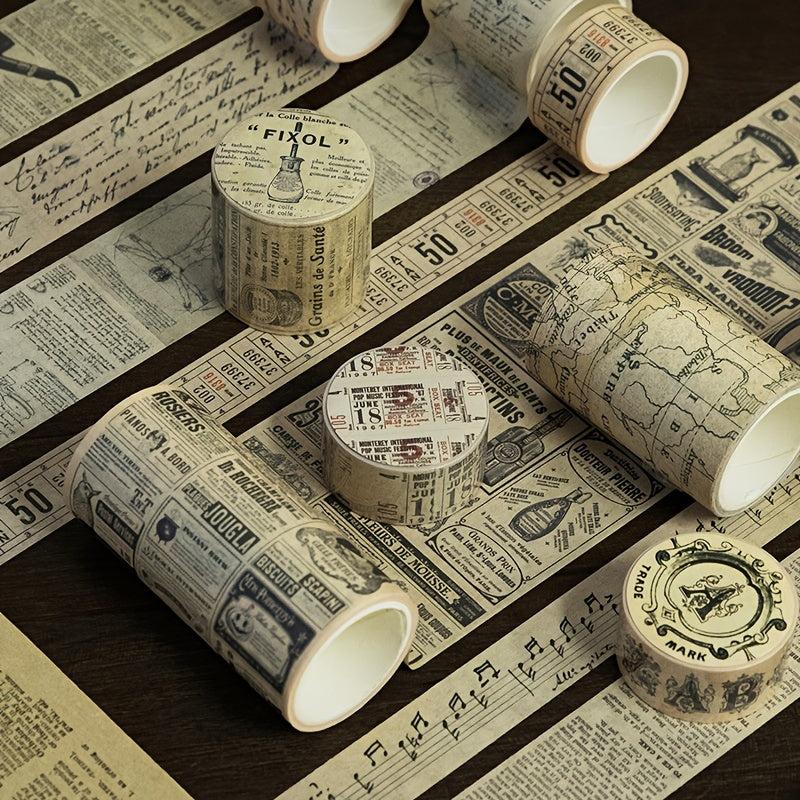 Washi Alphabet Map Tape for DIY Crafts Gift Wrapping
