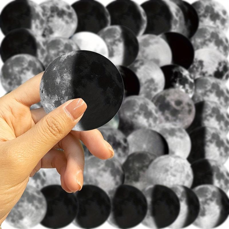 50pcs Moon Phase Series Graffiti Stickers for Motorcycles Laptops Desktops