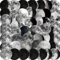 50pcs Moon Phase Series Graffiti Stickers for Motorcycles Laptops Desktops
