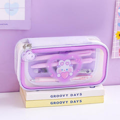 Large Capacity Cartoon Pencil Case for Students