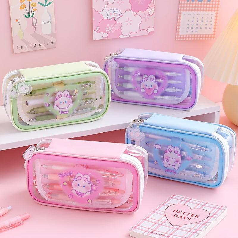 Large Capacity Cartoon Pencil Case for Students