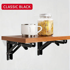 Heavy Duty Foldable L Shelf Brackets for DIY Shelves & Tables