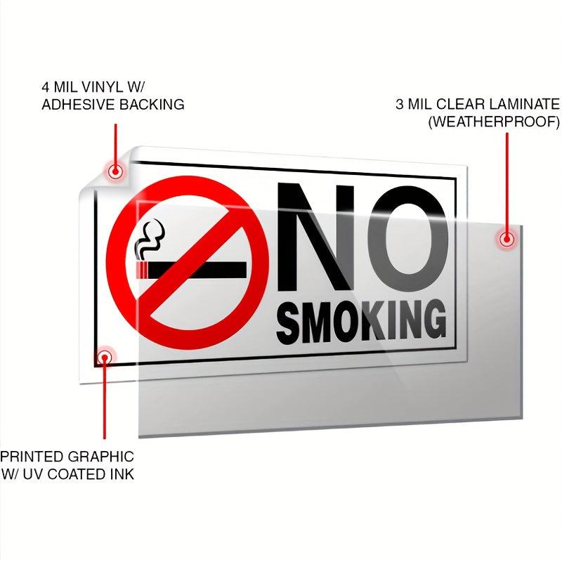 No Smoking Sign Waterproof No Smoking Label Sticker