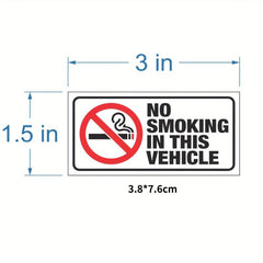 No Smoking Sign Waterproof No Smoking Label Sticker