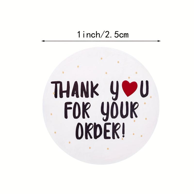 500pcs Thank You For Your Order Seal Labels Stickers Scrapbooking