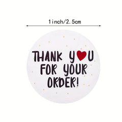 500pcs Thank You For Your Order Seal Labels Stickers Scrapbooking