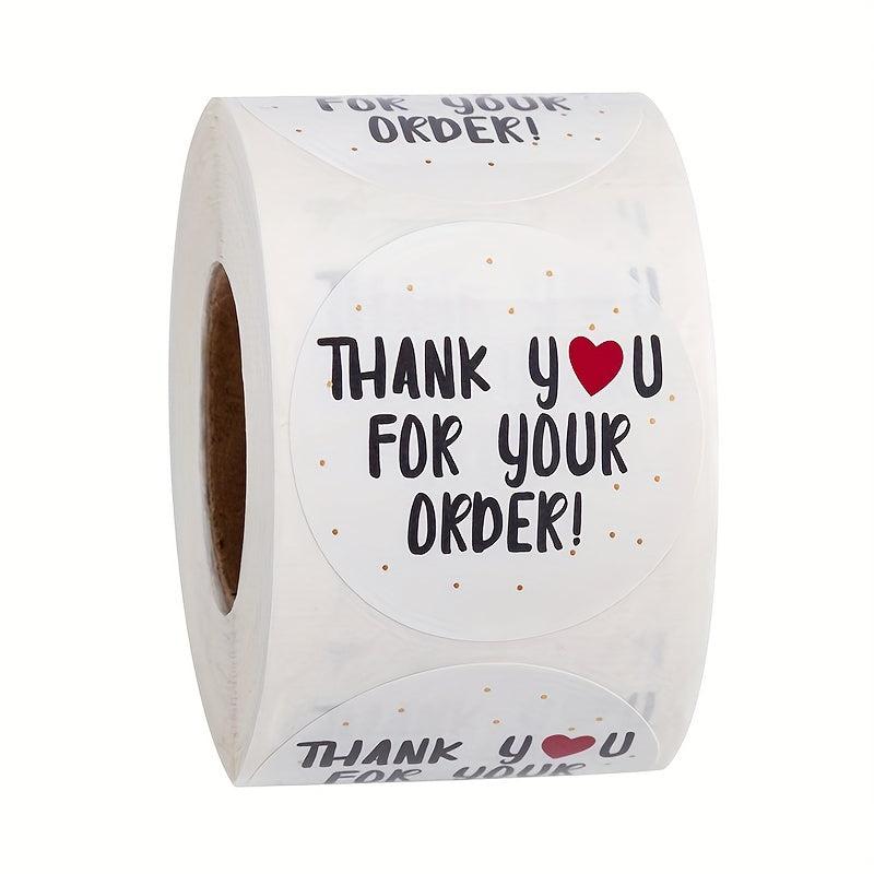 500pcs Thank You For Your Order Seal Labels Stickers Scrapbooking