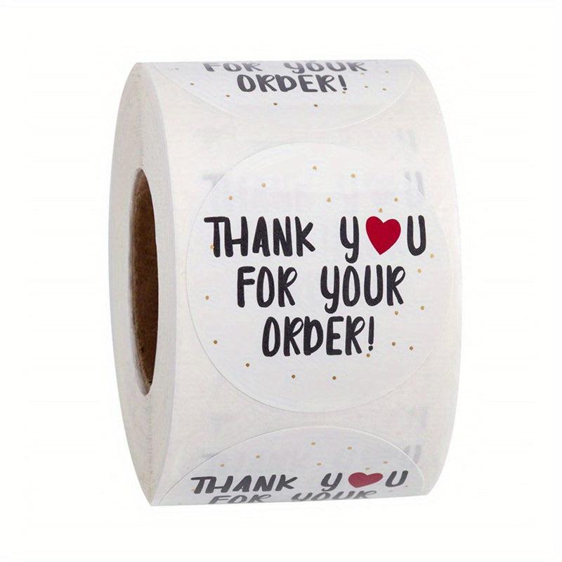 500pcs Thank You For Your Order Seal Labels Stickers Scrapbooking