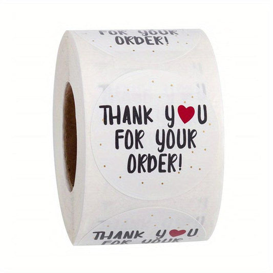 500pcs Thank You For Your Order Seal Labels Stickers Scrapbooking