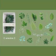 40pcs Floral & Plant Washi Paper Stickers DIY Scrapbook Album Decoration