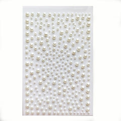 Pearl Sticker Flat Back 3mm for Makeup Nail Art DIY Crafts Scrapbooking