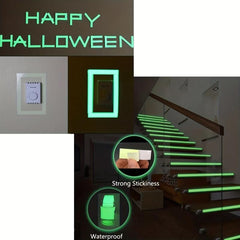 Glow In Dark Tape 5.03M X 1.02Cm Luminescent Emergency Roll Safety