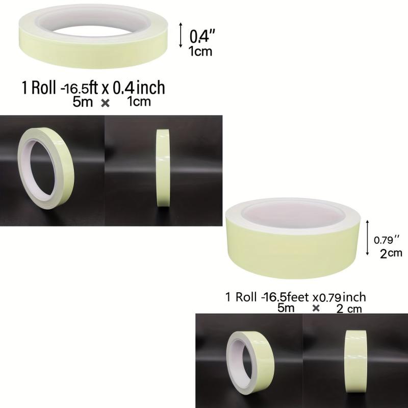 Glow In Dark Tape 5.03M X 1.02Cm Luminescent Emergency Roll Safety