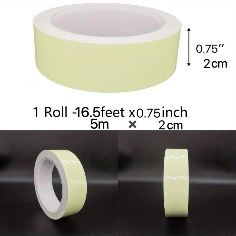 Glow In Dark Tape 5.03M X 1.02Cm Luminescent Emergency Roll Safety