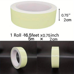 Glow In Dark Tape 5.03M X 1.02Cm Luminescent Emergency Roll Safety