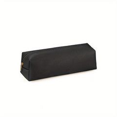 Leather Pencil Pouch Stationery Cosmetic Case