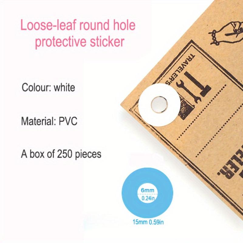 Adhesive Hole Reinforcement Stickers for Loose Leaf Books
