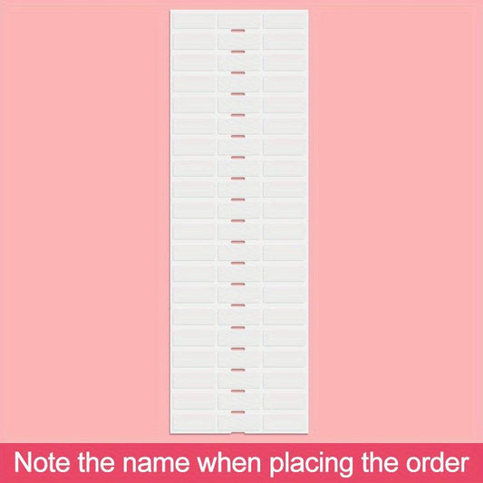 30 Custom Transparent Name Stickers Cartoon Design MEDIUM 3x1 Waterproof Labels
