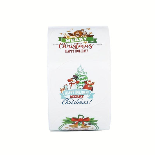 500 Christmas Snowman Stickers for Party & Baking