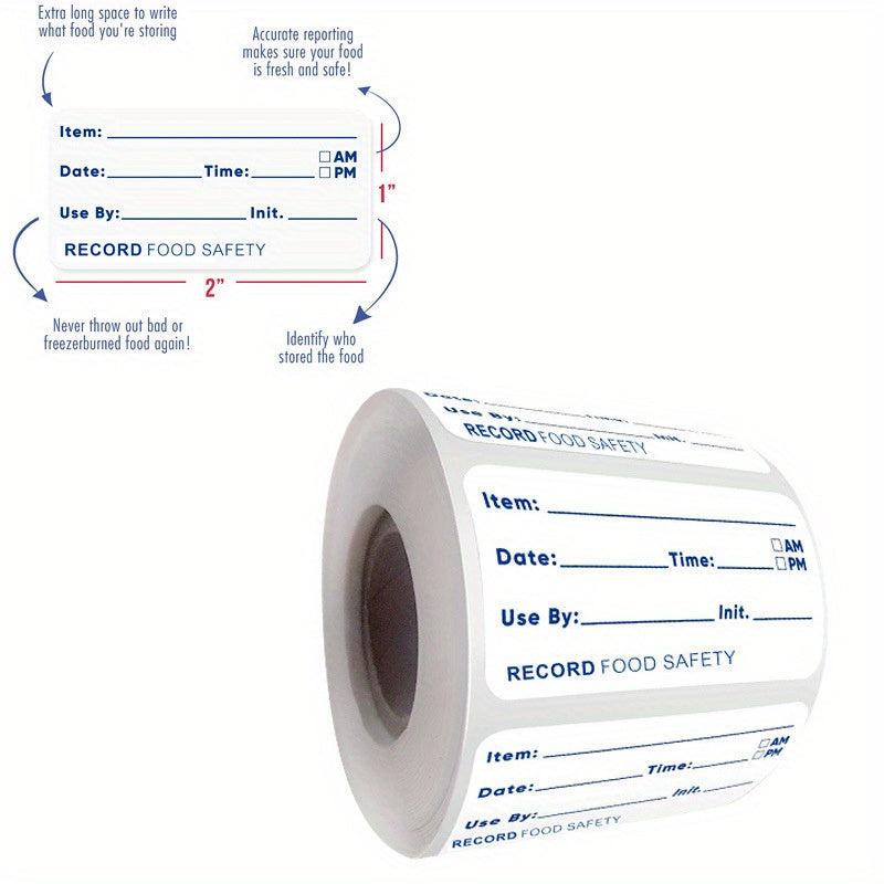 Food Storage Labels - 125pcs, 300pcs, 500pcs, 2.54 x 5.08 cm, 2.54 x 7.62 cm