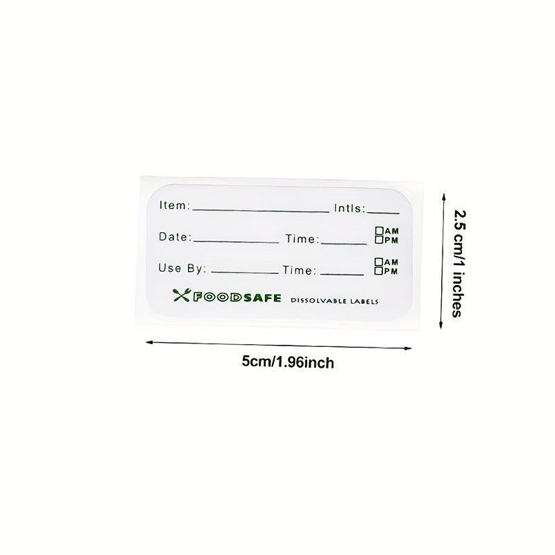 Food Storage Labels - 125pcs, 300pcs, 500pcs, 2.54 x 5.08 cm, 2.54 x 7.62 cm