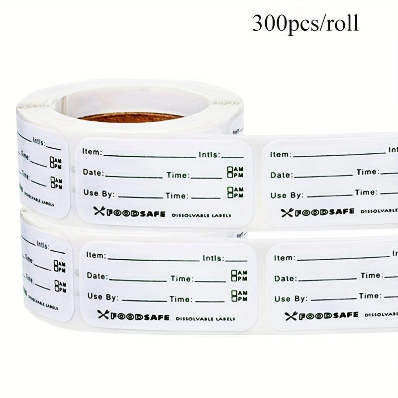 Food Storage Labels - 125pcs, 300pcs, 500pcs, 2.54 x 5.08 cm, 2.54 x 7.62 cm