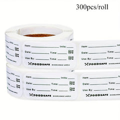 Food Storage Labels - 125pcs, 300pcs, 500pcs, 2.54 x 5.08 cm, 2.54 x 7.62 cm
