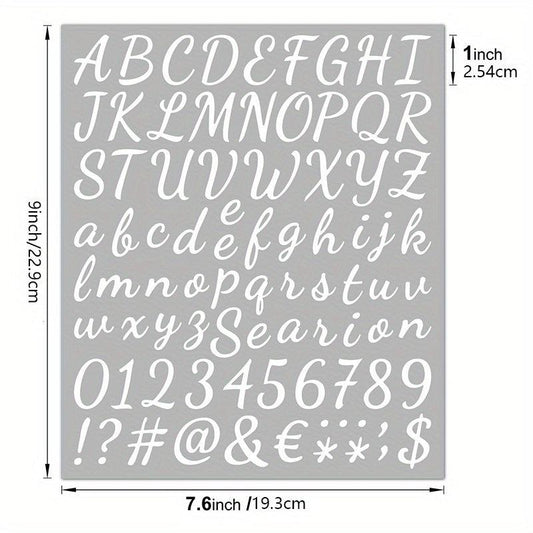 5pcs Self-Adhesive Vinyl Letter Stickers for Crafts Sign Notebook