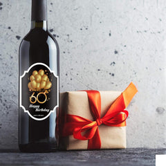 2pcs 60th Birthday Wine Stickers Self Adhesive for Champagne