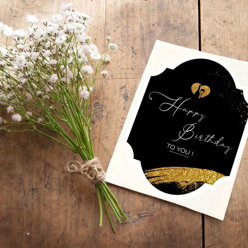 Birthday Bottle Labels Wine Bottle Stickers For Champagne Sparkling Wine