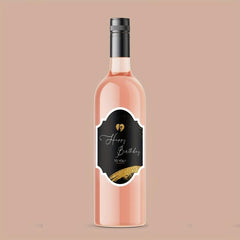 Birthday Bottle Labels Wine Bottle Stickers For Champagne Sparkling Wine