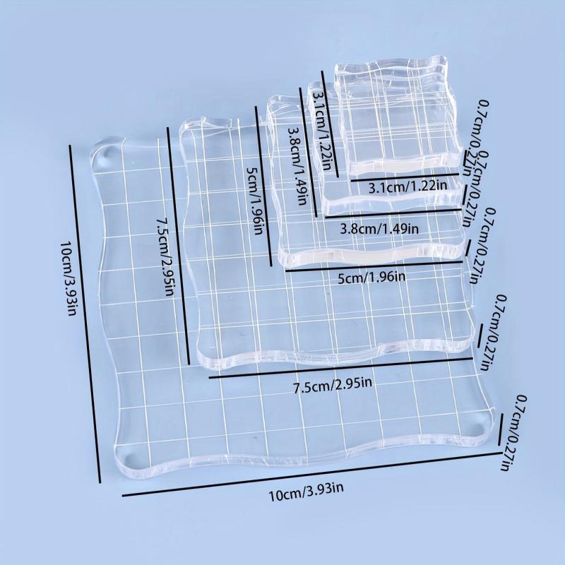 5pcs Acrylic Handle Silicone Stamp Handle