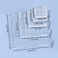 5pcs Acrylic Handle Silicone Stamp Handle