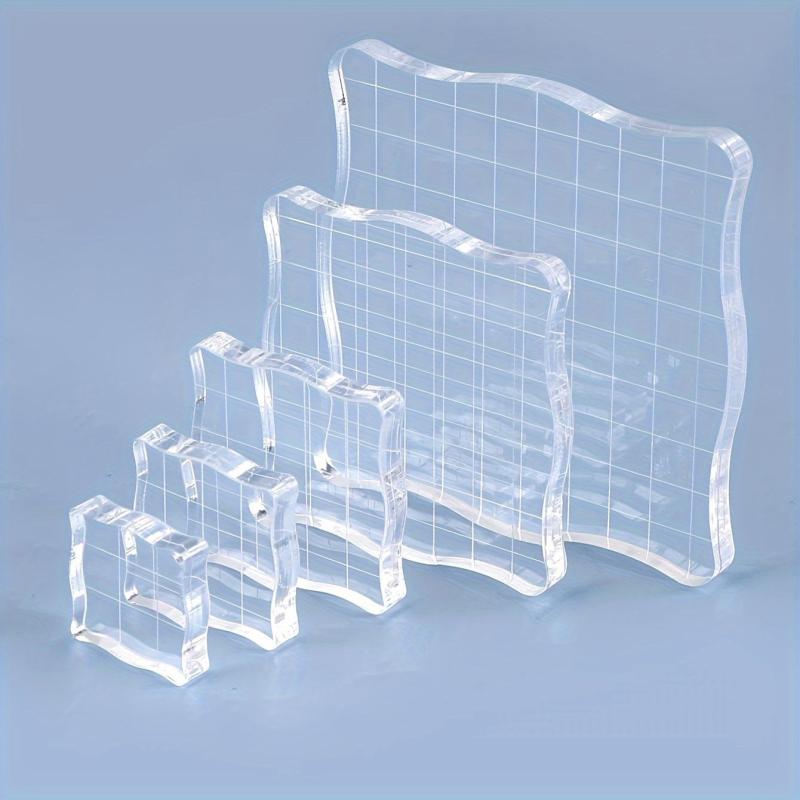 5pcs Acrylic Handle Silicone Stamp Handle