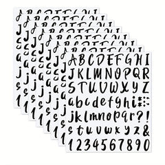 576-Piece Graduation Cap Vinyl Sticker Decals, Self-Adhesive Letters & Numbers