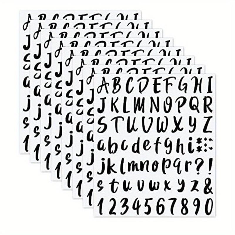 576-Piece Graduation Cap Vinyl Sticker Decals, Self-Adhesive Letters & Numbers