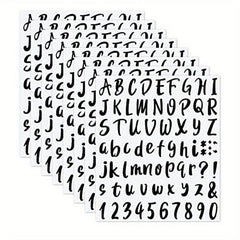576-Piece Graduation Cap Vinyl Sticker Decals, Self-Adhesive Letters & Numbers