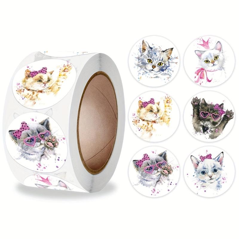 500 Pcs Teacher Reward Sticker Cat Dog Stationery Stickers