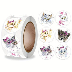 500 Pcs Teacher Reward Sticker Cat Dog Stationery Stickers