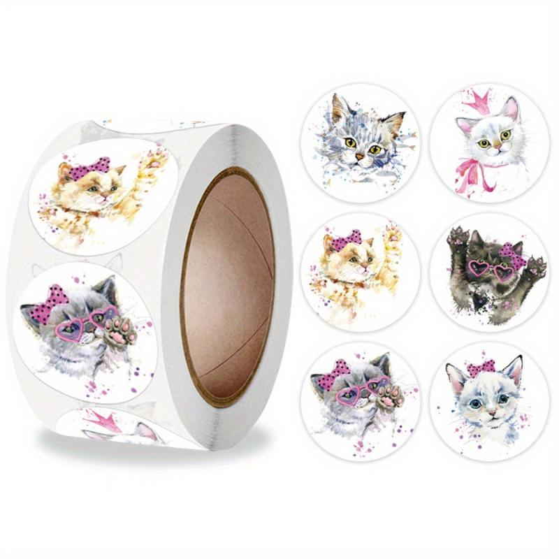 500 Pcs Teacher Reward Sticker Cat Dog Stationery Stickers