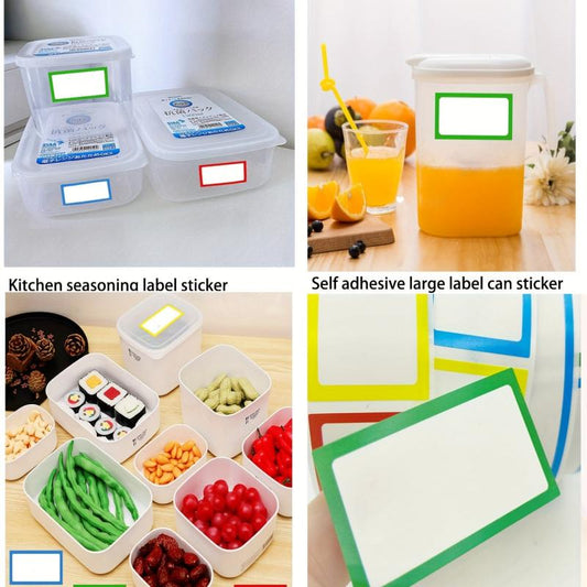 Colored Blank Stickers Roll for Seasoning Labels