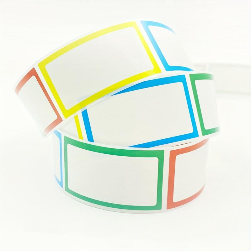 Colored Blank Stickers Roll for Seasoning Labels