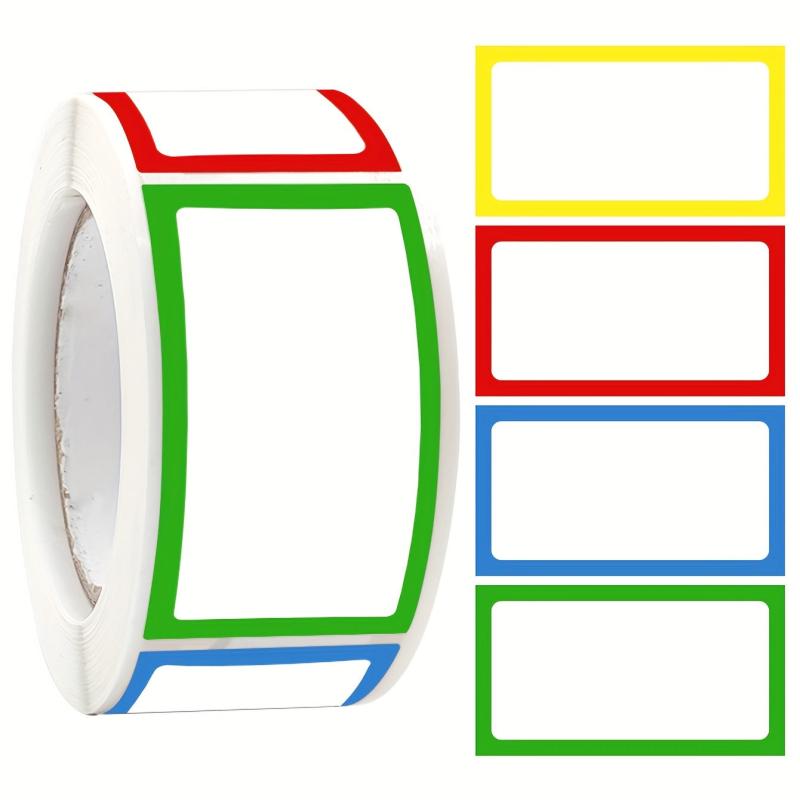 Colored Blank Stickers Roll for Seasoning Labels