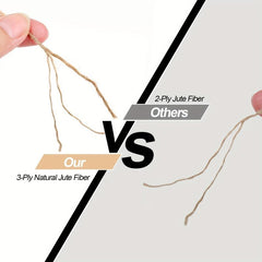 5mm Natural Jute Twine 3ply Ribbon Hemp Twine 984 FT