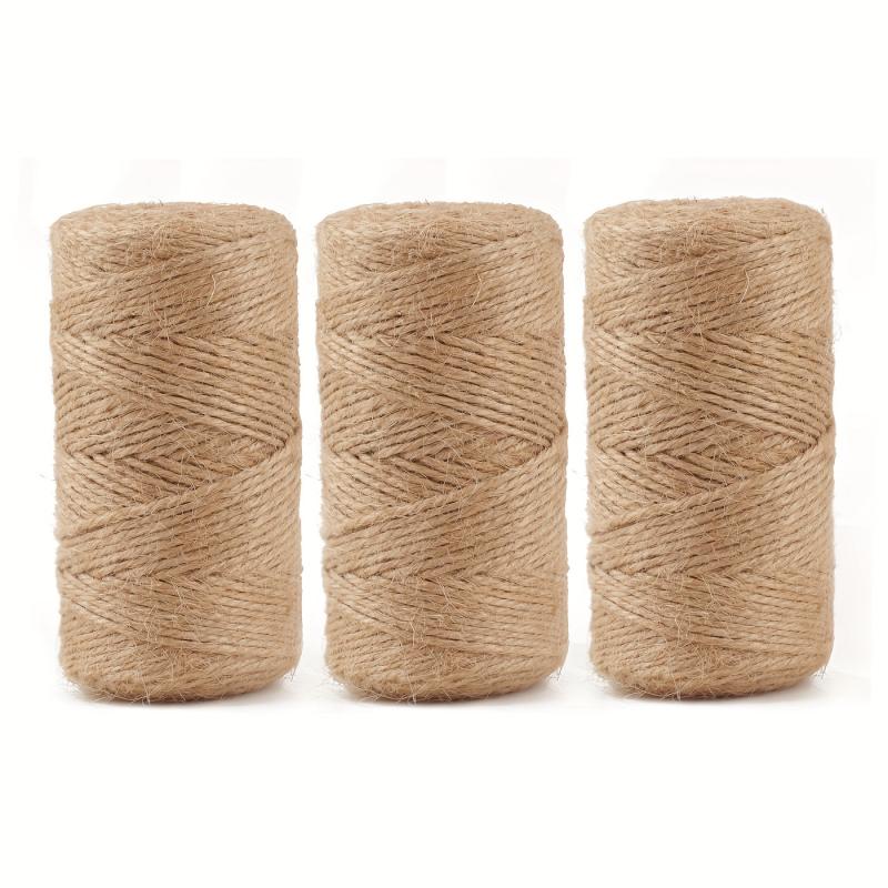 5mm Natural Jute Twine 3ply Ribbon Hemp Twine 984 FT