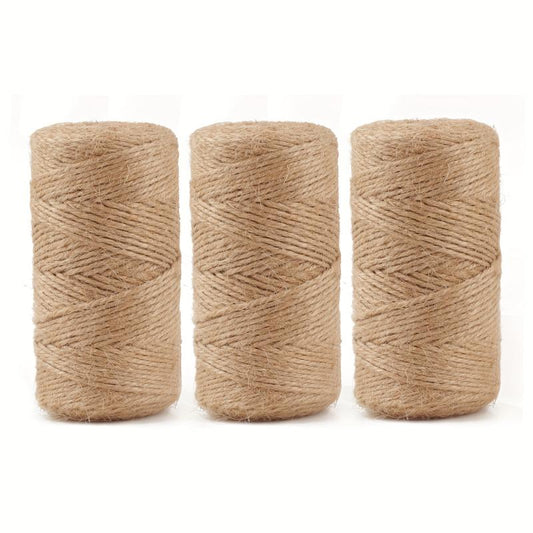 5mm Natural Jute Twine 3ply Ribbon Hemp Twine 984 FT