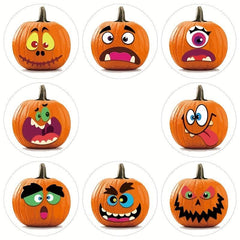 500 Halloween Emoticons Happy Animals Stickers Rolls